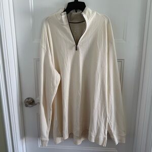 Tommy Bahama cream Westward half zip sweater - size L